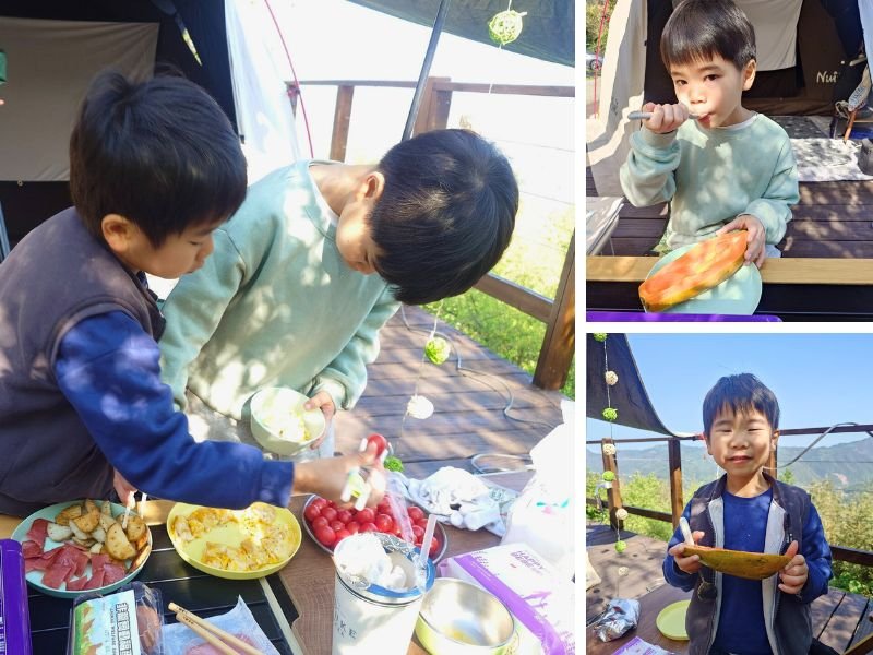 6號花園露營小孩各種吃